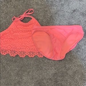 Hot pink swimsuit for girls